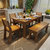 夏树 实木餐桌饭桌 M9036(出口版 一桌六椅 1.5M)第2张高清大图