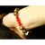 凤凰涅磐H17120508女款原创DIY天然红玛瑙苗银金沙琉璃珠手链（红色）第7张高清大图