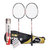 互西高品质碳素合金羽毛球拍男女训练比赛2支装送12个羽毛球YP01(红白色花纹)第5张高清大图