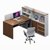巢湖新雅 XY-A057 职员屏风办公桌简约现代办公室单人位卡座(多色可选 单人位)第2张高清大图