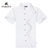SPORTICA斯波帝卡 夏季拉架棉开襟纯色短袖POLO(白色 XL)第3张高清大图