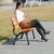 俊采云JCY-B24户外长椅公园椅子实木庭院广场休闲长凳室外休息靠背座椅铸铝1.2米（单位：把）(黄色 JCY-B24)第2张高清大图