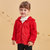 Oissie 奥伊西 1-4岁宝宝可爱耳朵连帽上衣(90厘米（建议18-24个月） 西瓜红)第2张高清大图