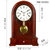 汉时欧式复古机械座钟客厅实木台钟德国赫姆勒时钟创意报时钟表HD50(椴木德国五音-罗马盘)第2张高清大图