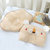 朴朴米 新品婴儿枕头 宝宝纯棉卡通定型枕 彩棉可拆洗枕套0726(对眼狮0-1岁)第2张高清大图