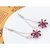 品尚（pins）GJSL11025134太阳花复古水晶耳环（紫色）第3张高清大图