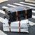 澳点  复古铝框拉杆箱 斜纹旅行箱 新款万向轮密码行李箱(银色 29英寸)第5张高清大图