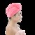 【2条装】长尾浴帽珊瑚绒高密 成人家庭专用包头巾浴帽干发帽(长款干发帽（紫色） 默认)第5张高清大图