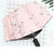 小清新折叠晴雨伞两用防晒遮阳太阳伞学生黑胶(可爱白色萌兔)第3张高清大图