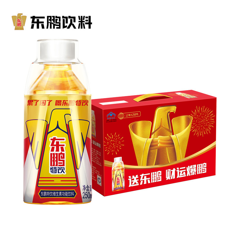 东鹏特饮礼盒装250ml12瓶箱2箱共24瓶功能饮料累了困了喝东鹏特饮