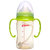 贝亲宽口径PPSU奶瓶 宝宝奶瓶 婴儿塑料奶瓶带吸管握把160/240ML(绿色握把+吸管240ml)第5张高清大图