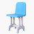 永岩钢木 塑料式学生课桌椅  YY-0072(蓝色（可指定） 默认)第3张高清大图