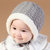 milkyfriends宝宝秋冬季毛线帽时尚毛线帽宝宝手工编织帽婴儿帽子(粉红色 均码6-15个月（46-49CM）)第4张高清大图