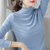 巴洛尼莫2021新款打底衫女秋冬季荷叶边莫代尔棉修身型绿色长袖t恤女装(D0001A咖啡 M)第4张高清大图