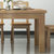 美天乐 简约现代长方形餐桌椅组合4人6人小户型饭桌家用组装方桌实木家具(茶色 餐桌+6椅)第4张高清大图