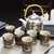 景德镇大号茶壶茶具茶盘陶瓷青花瓷功夫茶具家用简约现代套装(茶杯两个)第3张高清大图