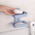 红凡 创意双层肥皂架浴室沥水肥皂盒 卫生间免打孔香皂架壁挂置物架(蓝色)第3张高清大图