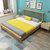 物槿 北欧实木床 LH-01(1.5米*2米胡桃色 单床+2床头柜)第2张高清大图