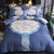 佐歌全棉四件套活性印花大版欧式床单被套1.8米双人床上用品(夜曲)第5张高清大图