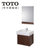 TOTO浴室柜套装组合0.6米实木卫浴柜洗脸盆浴室柜镜柜组合套装悬挂式LBQW601B第3张高清大图