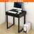 哈骆顿  长100cm台式电脑桌家用办公桌简约写字台简易书桌电脑桌(黑白配)第5张高清大图