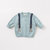 davebella戴维贝拉2018秋季新款男童针织衫宝宝假两件毛衣DB8500(12M 艾绿色)第2张高清大图