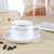 敏杨 金边/银边咖啡杯碟 (单只) 陶瓷杯欧式 送白瓷小勺子(金色)第4张高清大图