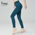 IYOGA2021新款瑜伽裤塑形提臀女九分健身跑步紧身莱卡高腰运动裤(黛绿 L)第5张高清大图