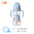 日康宽口有柄重力球奶瓶 婴儿宝宝pp奶瓶 宽口奶瓶带吸管防摔奶瓶(蓝色 240ml)第4张高清大图
