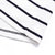 稻草人夏季商务短袖T恤男士翻领条纹修身大码POLO衫301(蓝色 XXL)第4张高清大图