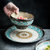 外贸出口陶瓷餐具碗碟家用套装陶瓷饭碗菜盘汤碗平盘深盘面碗复古(8英寸面碗（挪威森林） 默认版本)第3张高清大图