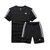 Adidas阿迪达斯男新款运动T恤短袖休闲运动裤短裤(黑 XL)第2张高清大图