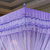 黛丝丹奴 蚊帐三开门1.5m1.8米床双人不锈钢落地加密加厚蚊帐 流星花园(紫色 1.8x2m（25mm支架）)第3张高清大图