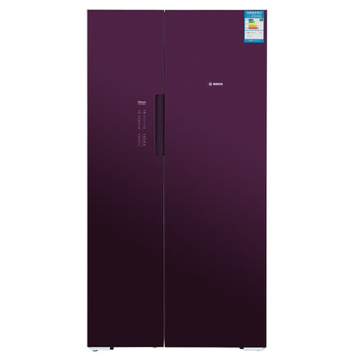 博世(Bosch) KAN92S80TI 598升变频 风冷无霜 对开门冰箱(黑加仑紫色) 并联双循环 触摸按键控制