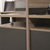 艾诺狄斯 简约现代办公桌椅双人职员卡座办公位带柜子2.4米办公家具(胡桃色六人位 默认)第3张高清大图