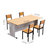 韦斯豪WSH-22F1501A阅览桌椅学校图书馆学生阅览室钢木桌子长条培训桌椅1+4第4张高清大图