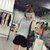 葩葩乐奇2017棉质夏季新款口袋短袖T恤女rihan7017(浅灰色 XL)第2张高清大图