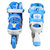 乐士/ENPEX溜冰鞋旱冰鞋轮滑鞋铠甲勇士可调直排闪光轮轮滑鞋儿童套装 KJ-333(蓝色 M码（33-37）)第3张高清大图