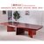 DF实木贴皮船型会议桌4.5米DF-HY45(红胡桃色)第2张高清大图