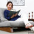明佳友 日式韩式懒人沙发 可折叠创意沙发A44 单人小沙发 卧室客厅休闲躺椅 个性榻榻米床A44(浅灰色)第3张高清大图