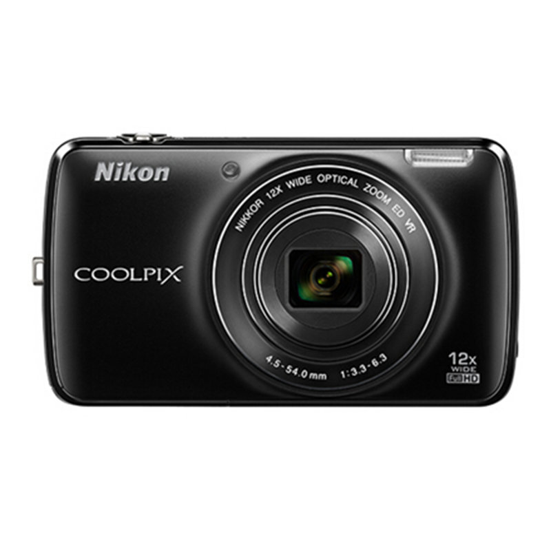 尼康nikoncoolpixs810c数码相机12倍光变安卓422wifi黑色优惠套餐三