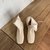 SUNTEK韩版瘦瘦靴女鞋子2021年新款春秋单靴软皮夏季白色平底炸街小短靴(36 米白色后拉链{绒里})第4张高清大图