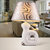 汉斯威诺 陶瓷台灯 卧室床头灯 现代简约创意时尚可爱温馨田园灯具(白兔无光源（HS203011）)第3张高清大图