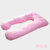 辣妈致 孕妇枕U型多功能护腰枕 侧睡哺乳枕(粉红色)第3张高清大图