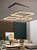 2021年新款客厅吊灯现代简约大气北欧餐厅灯智能全屋套餐组合灯具(A款黑色80CM无极调光)第3张高清大图