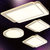 阿丹娜  简约现代超薄LED吸顶灯方形圆形温馨卧室灯具成套客厅灯亚克力灯饰全屋套餐(默认 套餐八免费安装（到手价1899）)第2张高清大图