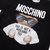 MOSCHINO 莫斯奇诺女士黑色棉质刺绣小熊卫衣V17085527 1555(白)第4张高清大图