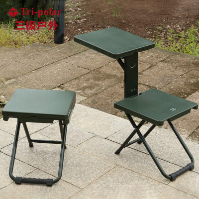 多功能写字椅士兵折叠椅户外折叠凳马扎便携式单兵学习椅TP4003(绿色)