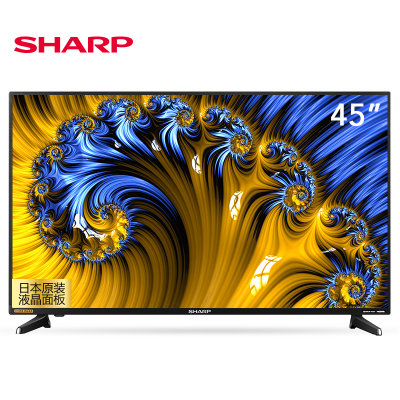 夏普（SHARP）45M4AA 45英寸 全高清 杜比音效 智能UI 智能WIFI网络液晶电视机