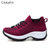 CaldiceKris（中国CK）休闲飞织系带妈妈鞋CK-X1855(紫色 37)第4张高清大图